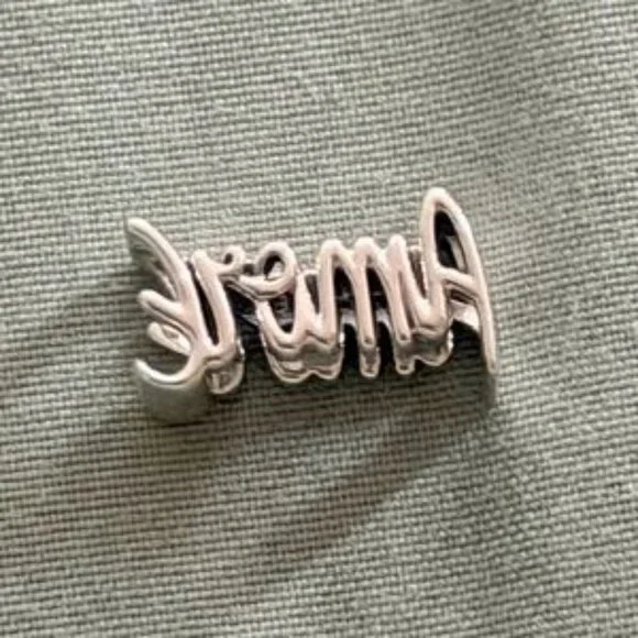 Authentic Amour Script Charm - Picture 4 of 5